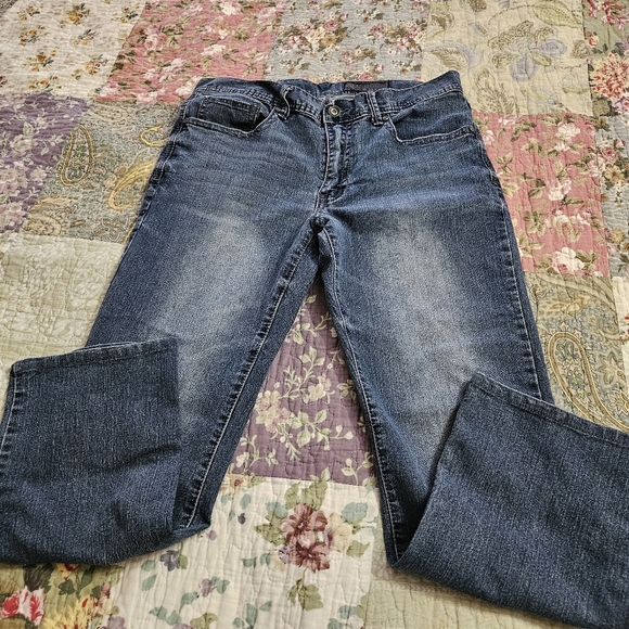 TK Axel Men's Slim Straight Faded Jeans Size 34x28 Stretch, 5-pocket Design - Picture 5 of 10